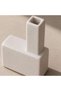 Tetris Ceramic Block Vase 12x6.7x15.5cm - White - 2