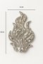Decorative Applique with Crystal Stone Leaf Motif - 5