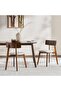 Zion 1+6 Dining Set Solid Wood - Brown Grey - 2