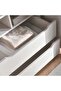 Mercan 6 Door Wardrobe With Mirror - Cream - 5