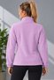 Women's Polar Full Zipper Sports Polar Jacket with Stand Collar and Pockets Outdoor Casual Polar - 3