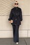 Trok Detailed Cap and Trouser Set - 2