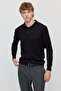 Men's Buttoned Polo Collar Slim Knit Sweater - 4