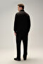 Men's Zippered Sweatshirt 5Wm1545-Bk - 3