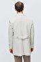 Men's Buttoned Straight-Cut Trench Coat - 3