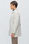 Men's Buttoned Straight-Cut Trench Coat - 2