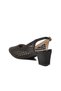 Black Straw Detailed Thick Heeled Oval Toe Women's Evening Dress Shoes 18386016-01 - 4