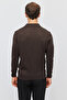 Men's Polo Neck Patterned Knitwear Sweater - 5