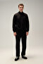 Men's Zippered Sweatshirt 5Wm1545-Bk - 5