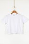 %100 Pamuk Cropped Oversize Basic T-Shirt