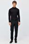 Men's Half Fishnet Patterned Knitwear Sweater - 6