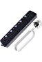 Power Strip Extension Cord with Surge Protection – 5m Heavy Duty Cable, 5 Universal Sockets, 2 USB P