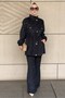 Trok Detailed Cap and Trouser Set