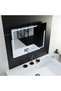 Rectangular LED Mirror, 80x60cm, Rayonnement MotionGlow Marcello, Defog System, Clock & Thermometer, Dimmable - 3