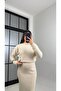 Women's Suit-Look Soft Knitwear Dress - 4