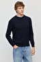 Men's Braided Crew Neck Knitwear Sweater - 5