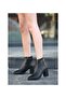 Women's Boots Black Leather Stylish Rega