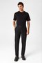 Black Comfort Fit Black Trousers - 2
