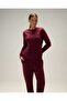 6Wf3009-Brd Women's Sweatshirt Burgundy - 8