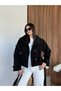 Women's Belted Pocketed Stand Collar Cashmere Trench Coat - 2