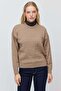Women's Hair Braid Pattern Crew Neck Knitwear Sweater - 2