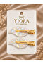 2-Piece Leaf Shape Non-Marking Hair Makeup and Skin Care Clip Set - 2