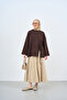 Women's Side Tie Tunic Brown - 3