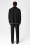 Black Regular Fit Suede Coat - 6