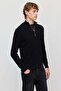 Men's Ribbed Zippered Knit Sweater - 5