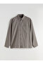 Gray Regular Fit Long Sleeve Men's Shirt - 5