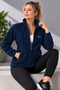Women's Polar Full Zipper Sports Polar Jacket with Stand Collar and Pockets Outdoor Casual Polar - 2