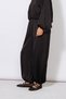 Textured Satin Balloon Pants with Elastic Waist Black - 3