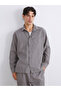 Gray Regular Fit Long Sleeve Men's Shirt