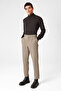 Beige Slim Fit Knitted Jogger Pants - 2