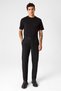 Black Comfort Fit Black Trousers - 3