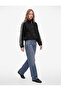 Comfortable Fit Long Sleeve Zippered Pocketed High Collar Striped Sweatshirt - 3