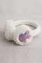 White Color Rabbit Model Plush Headphones - 2