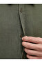 Buttoned Comfortable Fit Cotton Classic Collar Long Sleeve Muslin Shirt - 4