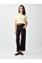 Yellow 100% Cotton Short Sleeve Basic Knitted T-Shirt - 2