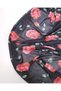 Black with Rose Pattern, Thin, Flexible, Soft Mesh Knitted Fabric for Dresses & Blouses, Length: 150cm