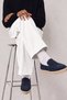 Radal Suede Look Genuine Leather Inner Lining Straw Sole Men's Loafer Shoes - 5