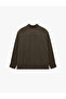Buttoned Comfortable Fit Cotton Classic Collar Long Sleeve Muslin Shirt - 6