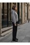 Unisex Plain Oversize Hoodie 3 Threaded Thick Hooded Sweatshirt - 2