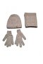 Kitti 9-15 Years Old Boys' Lined Scarf, Beanie, Gloves 3-Piece Set - 2
