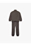 Cotton Şardonlu Long Sleeve Zippered High Collar Tracksuit Set - 2