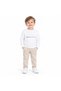 Tanem 20609-26 Boys Printed Sweatshirt Crew Neck Long Sleeve Ribbed White Casual Top 1-4 Years