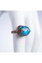 Bronze Women's Ring Authentic Copper Jewelry Color Changing Feeling Stone Nilüfer Model Adjustable Vintage - 4