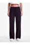 High Waist Pocketed Comfortable Fit Viscose Sports Wide Leg Sweatpants - 2