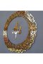 Ayatul Kursi Wall Art with Allah Name in Center | 60x60cm Acrylic Islamic Calligraphy | Modern Quran Verse Home Decor | Elegant Round Wall Hanging (Gold) - 3