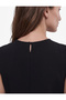 Scuba Fabric Asymmetrical Crew Neck Sleeveless Dress - 4